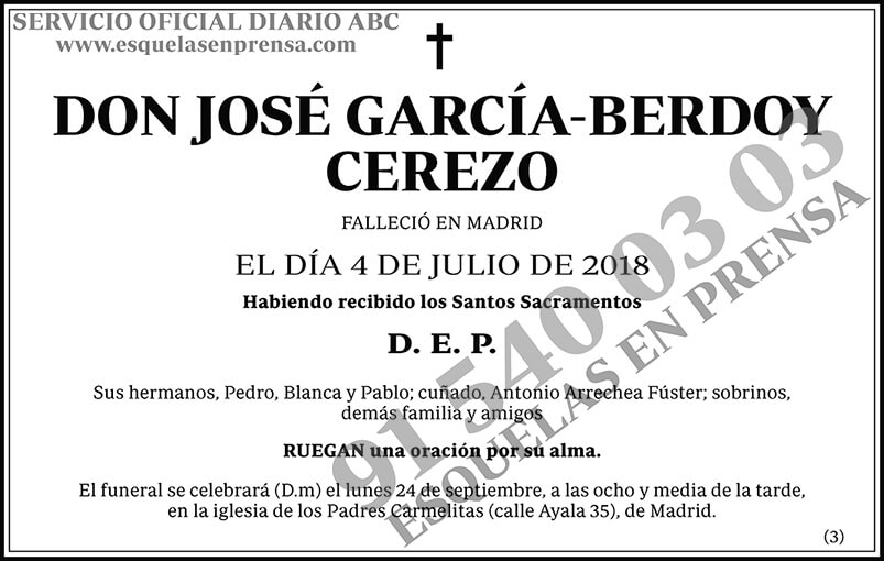 José García-Berdoy Cerezo